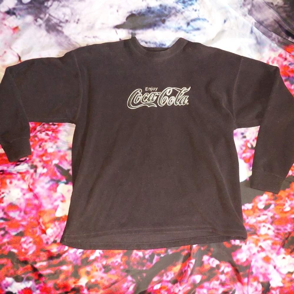 Vintage Coca-Cola Black Fleece Sweater